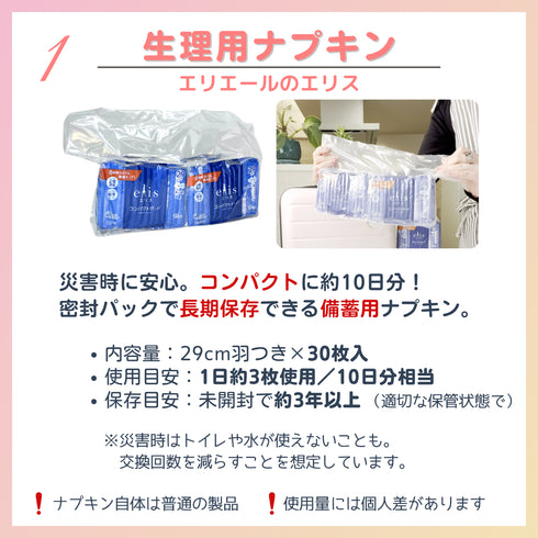 *訳あり*【ikkakeサニタリーセット】災害時、生理になった女性の為の防災グッズ